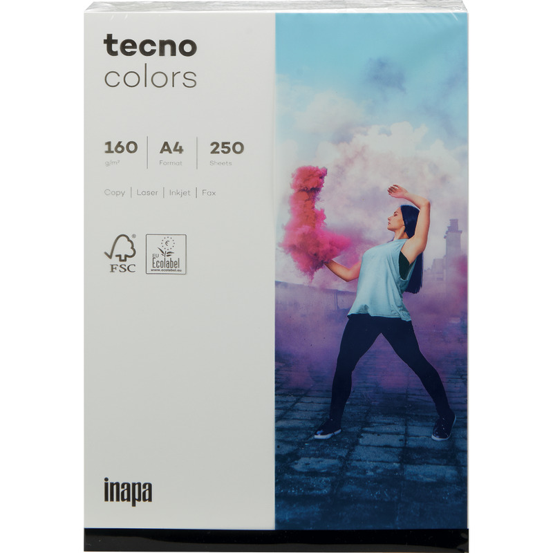 Kopierpapier tecno® colors, DIN A4, 160 g/m², Pack: 250 Blatt - naturweiß