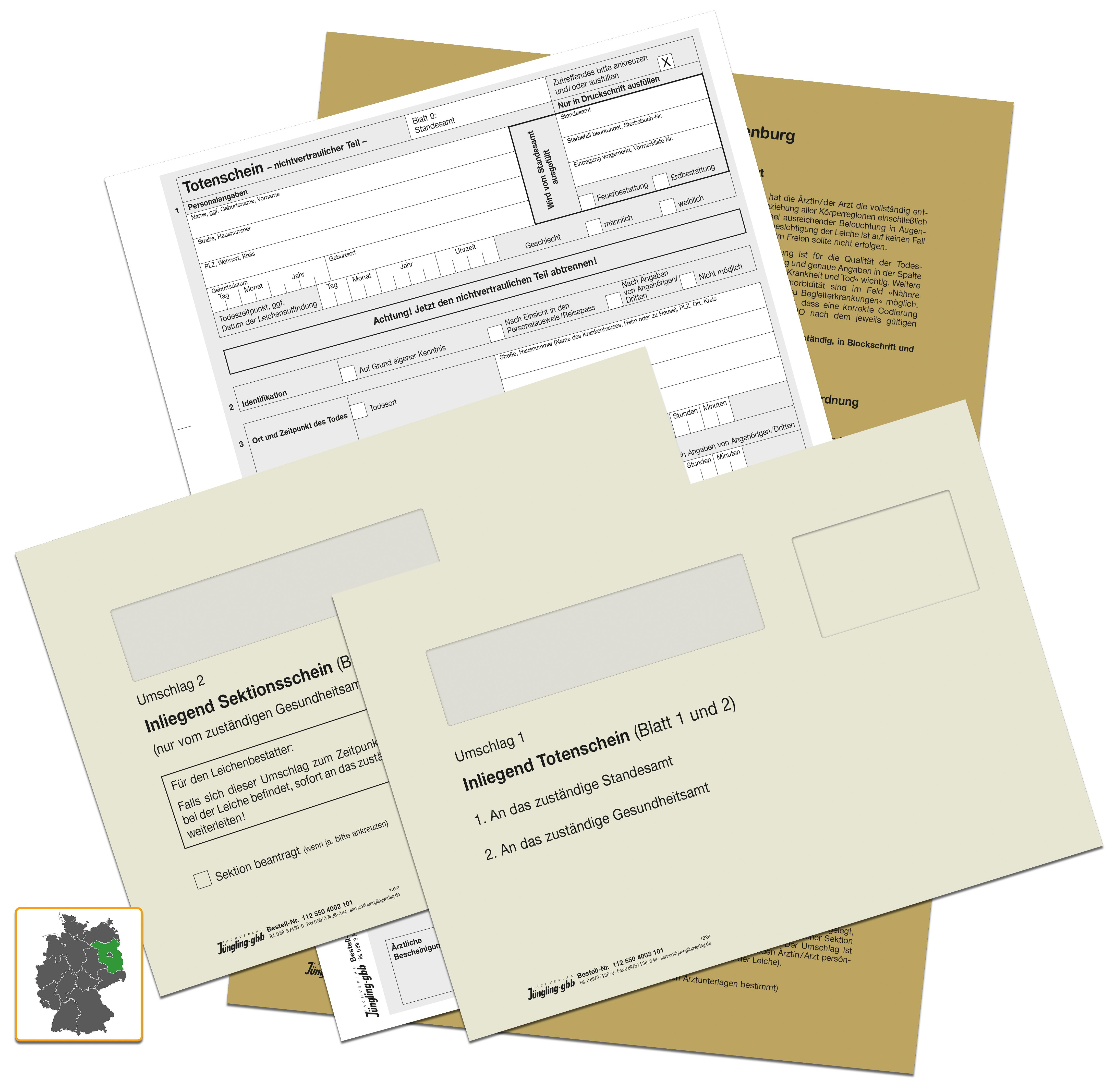 Set Todesbescheinigung Brandenburg Set Todesbescheinigung Brandenburg