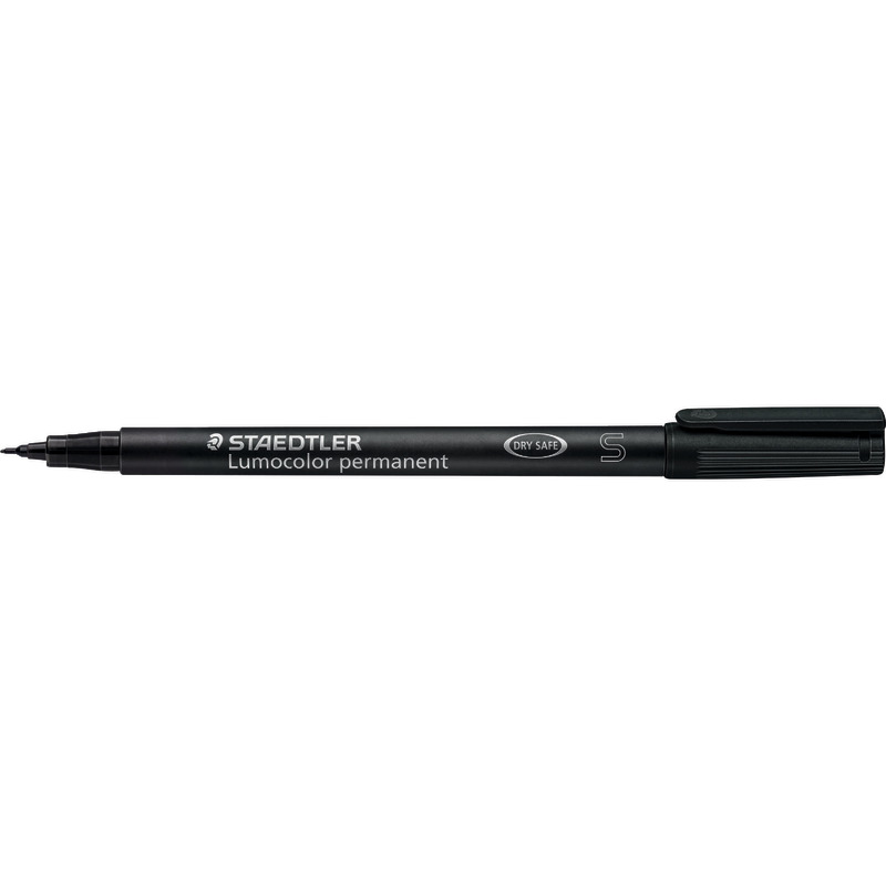 STAEDTLER Folienstifte Lumocolor® 313 S, permanent, Einzelfarben - schwarz