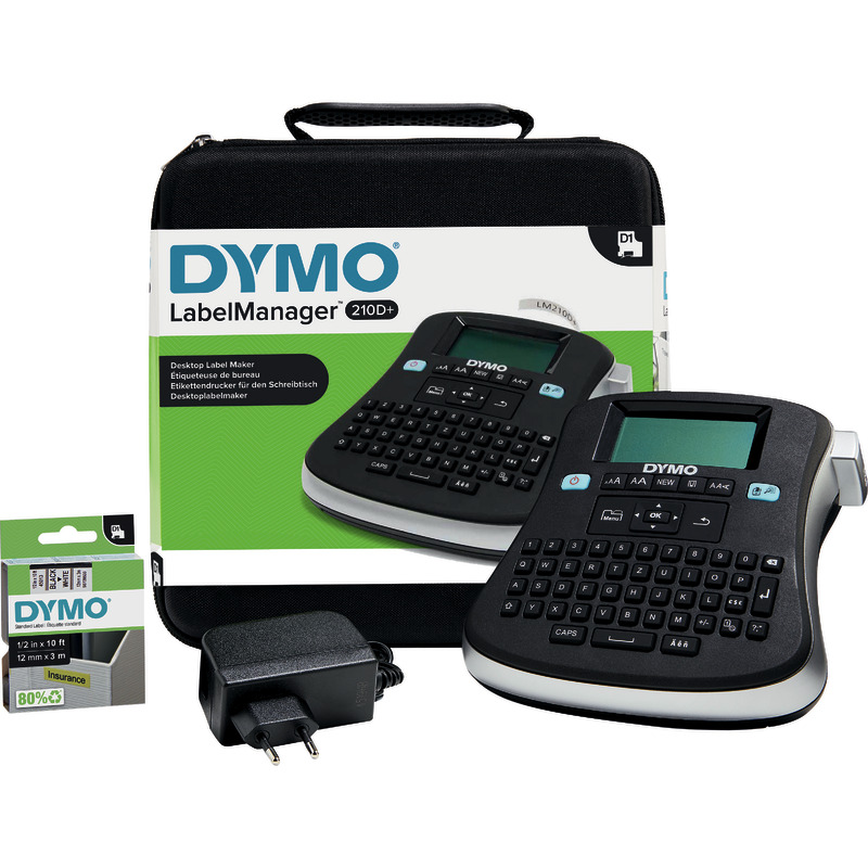 Spar-Set! DYMO Beschriftungsgerät LabelManager 210D+ inkl. Netzadapter