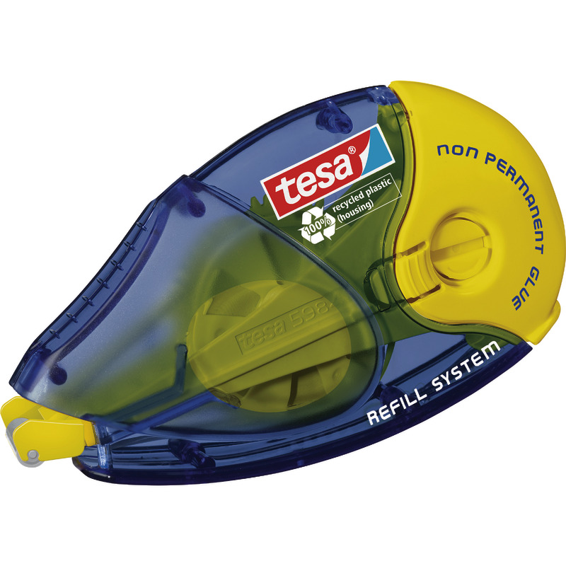 tesa GLUE ROLLER Non-Permanent Kleberoller , 8, 4 mm x 14 m