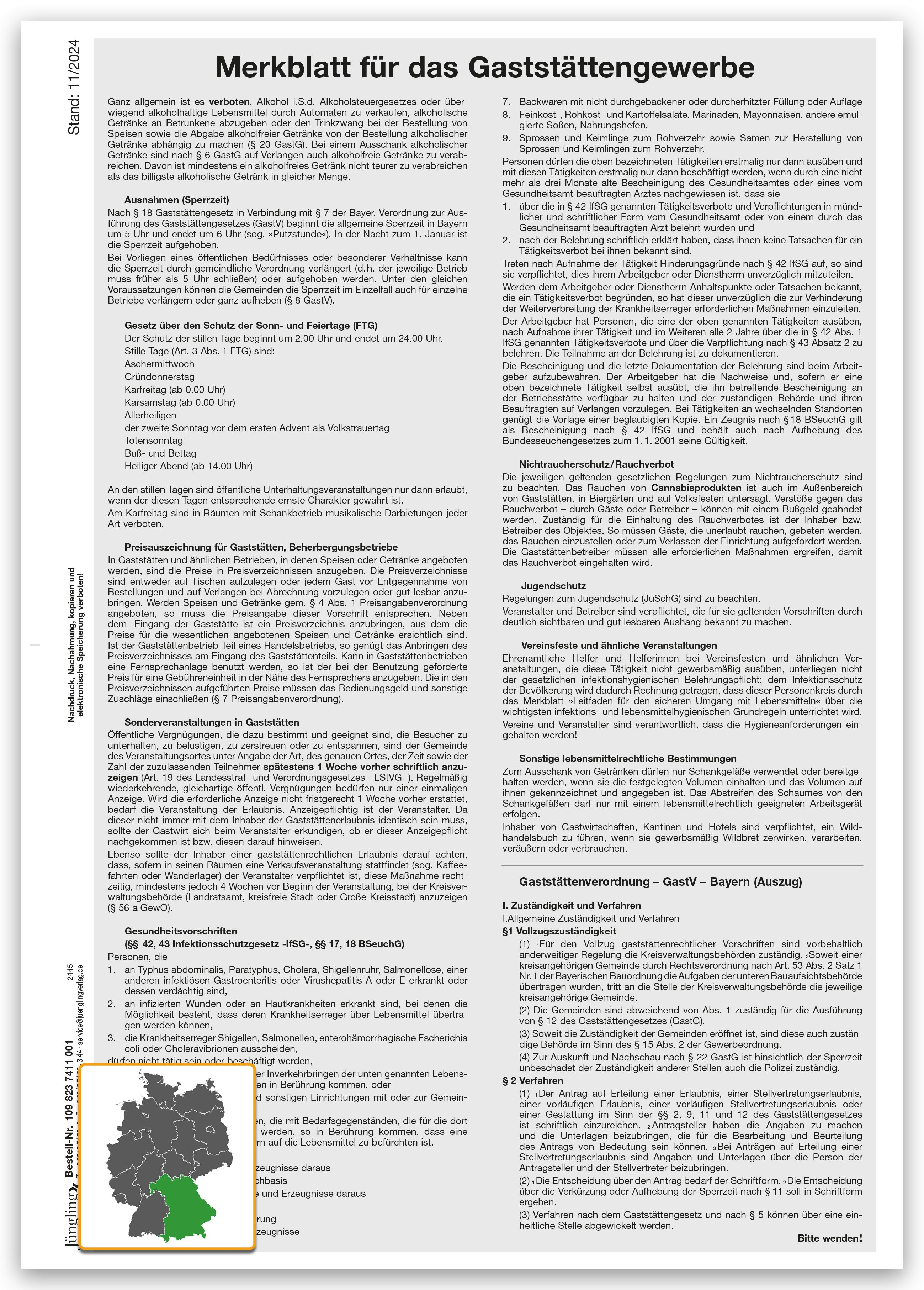 Merkblatt für Gestattungen (Bayern), A4