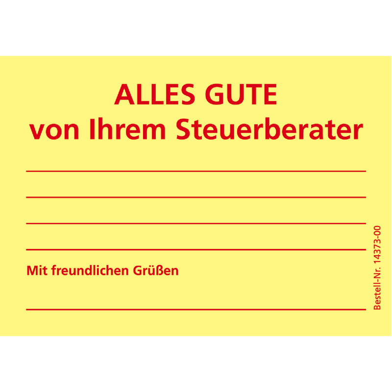 SoldanPlus Bedruckte Haftnotizen: Alles Gute von Ihrem Steuerberater