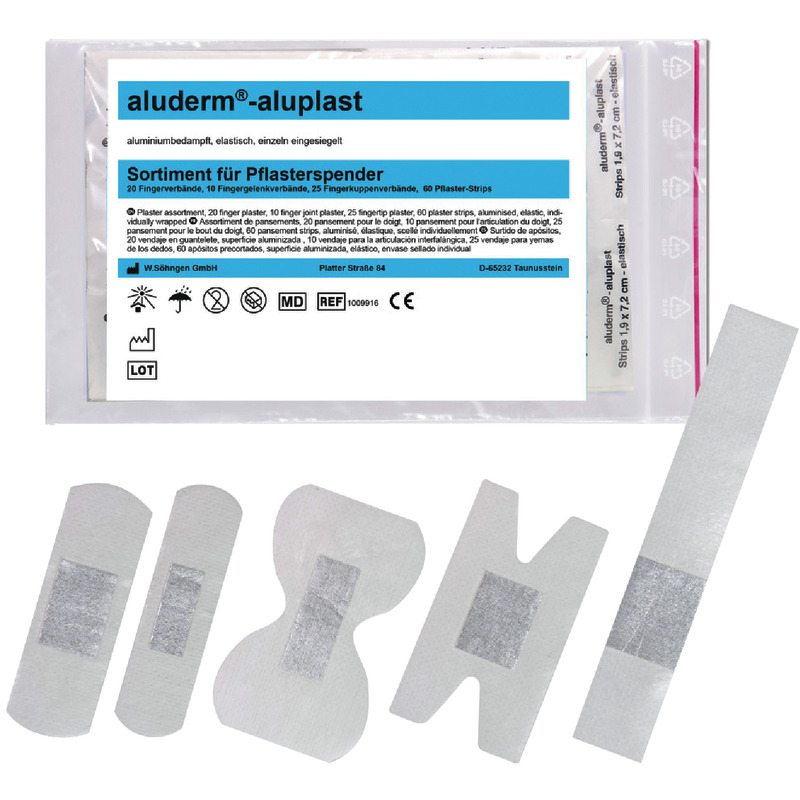 aluderm Füllsortiment, 90-teilig, aluderm®-aluplast