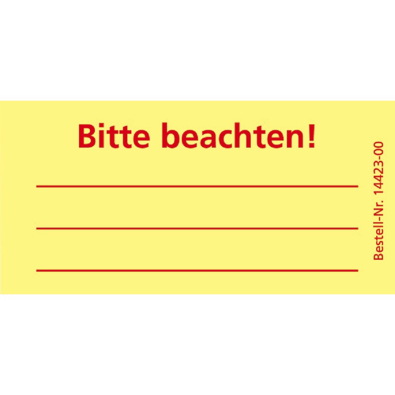 SoldanPlus Bedruckte Haftnotizen: Bitte beachten!