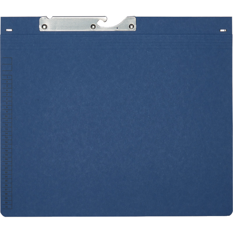 SoldanPlus Pendelhefter BASIC, 2 Abheftvorrichtungen, Rechtsheftung, 1 Tasche - blau