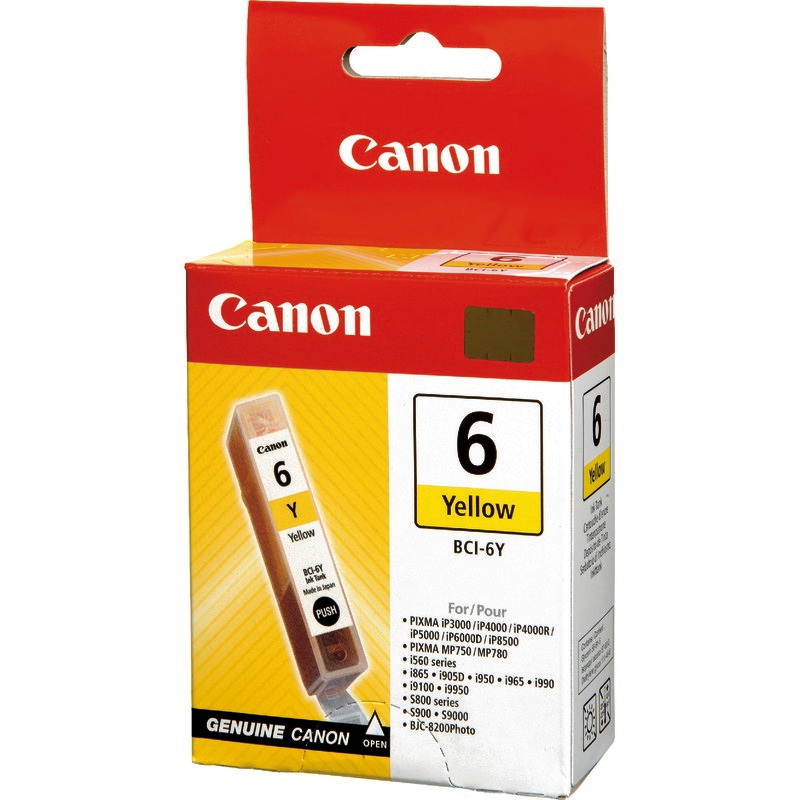 Canon Tintenpatrone BCI-6Y, gelb