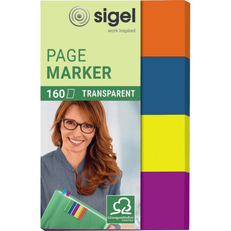 sigel Haftmarker-Film HN614 Transparent Maxi, 50 x 20 mm