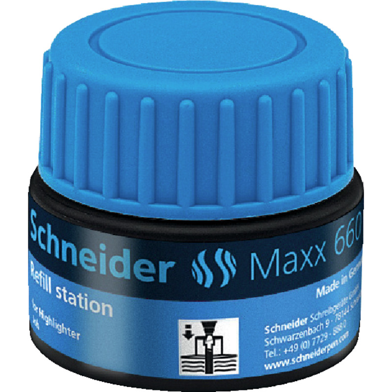SCHNEIDER Refillstation Maxx 660 für Textmarker - blau