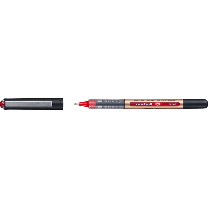 UNI-BALL Tintenroller UB EYE broad UB-150-10E, Strichbreite: 0, 6 mm - rot