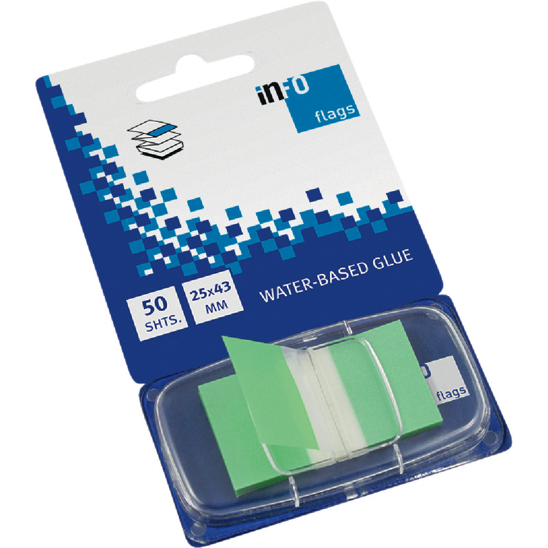 Index Haftstreifen COLOUR TIP, 25 x 43 mm, im Einzelspender - grün