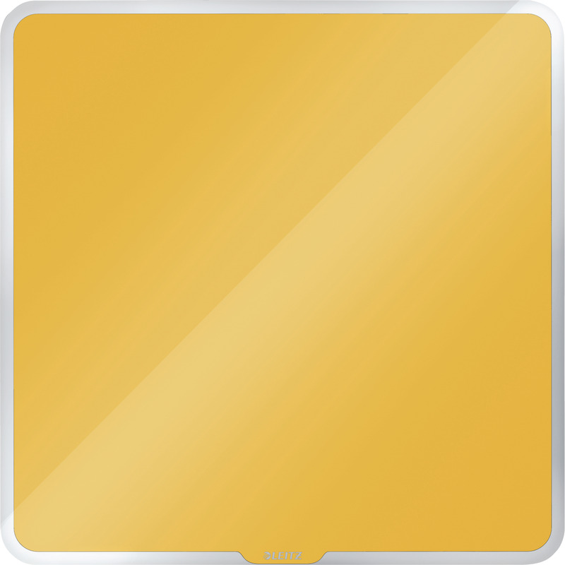 LEITZ Cosy Whiteboard Glas 450 x 450 mm - gelb