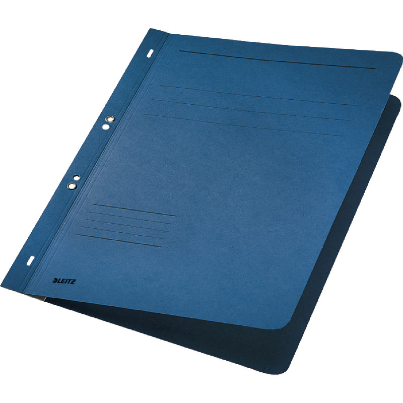 LEITZ Ösenhefter 3742, A4, ganzer Vorderdeckel, RC-Karton - blau