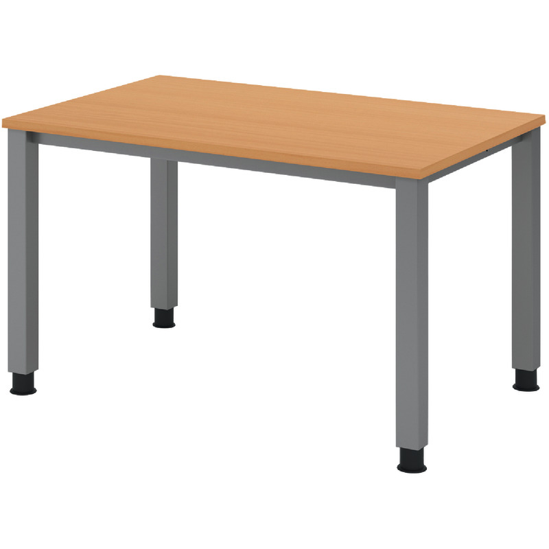 SoldanOffice Schreibtisch SONO, B x H x T: 1.200 x 680 – 760 x 800 mm - Buche Dekor