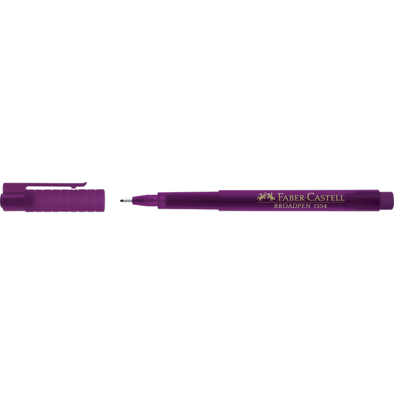 FABER-CASTELL Fineliner BROADPEN 1554 - bordeaux