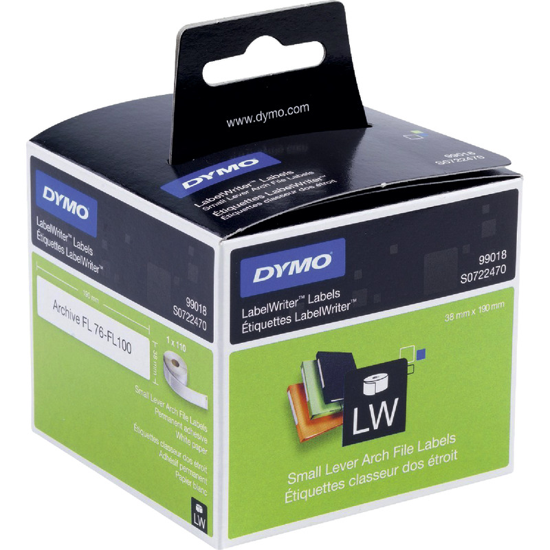 DYMO Labelwriter Ordneretiketten 99018, schmal, 38 x 190 mm