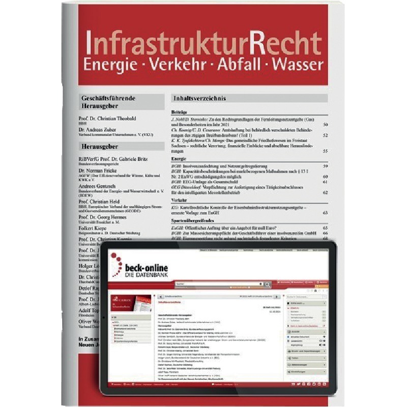 IR  -  InfrastrukturRecht - Abonnement IR  -  InfrastrukturRecht - Abonnement