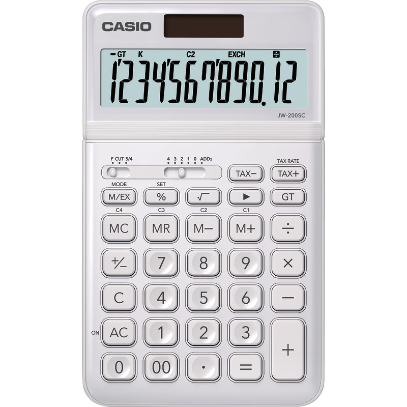 CASIO Tischrechner JW-200 SC - weiß
