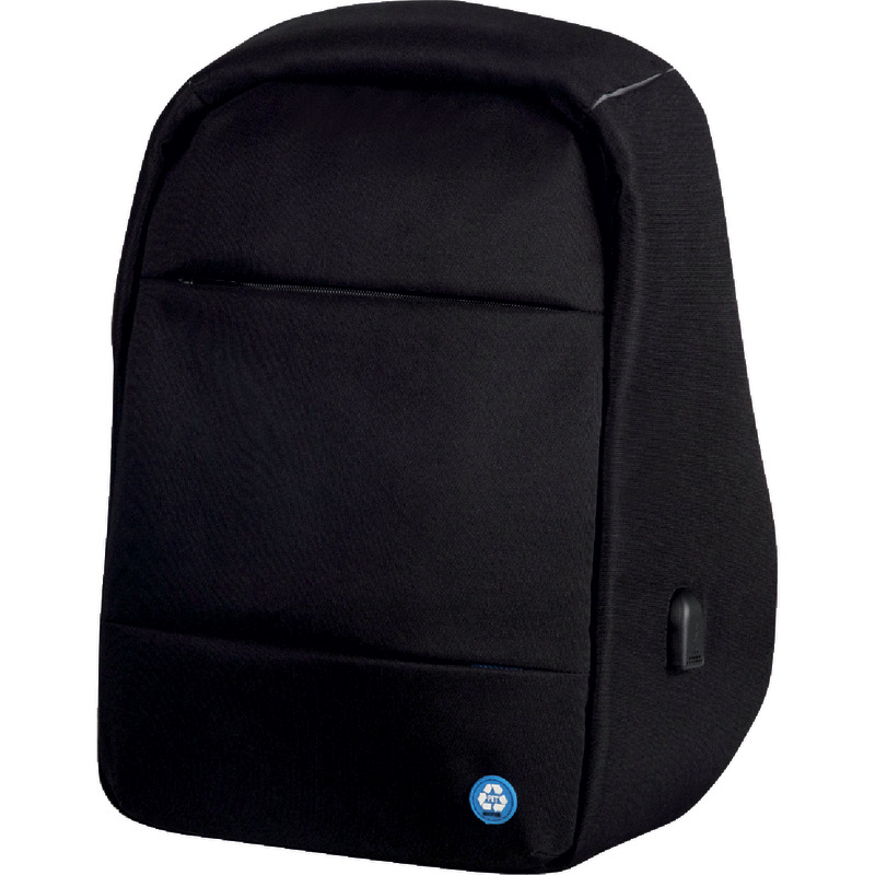 LIGHTPAK® Rucksack, RPET Nylon PET recyelt, 15, 6 Zoll - schwarz