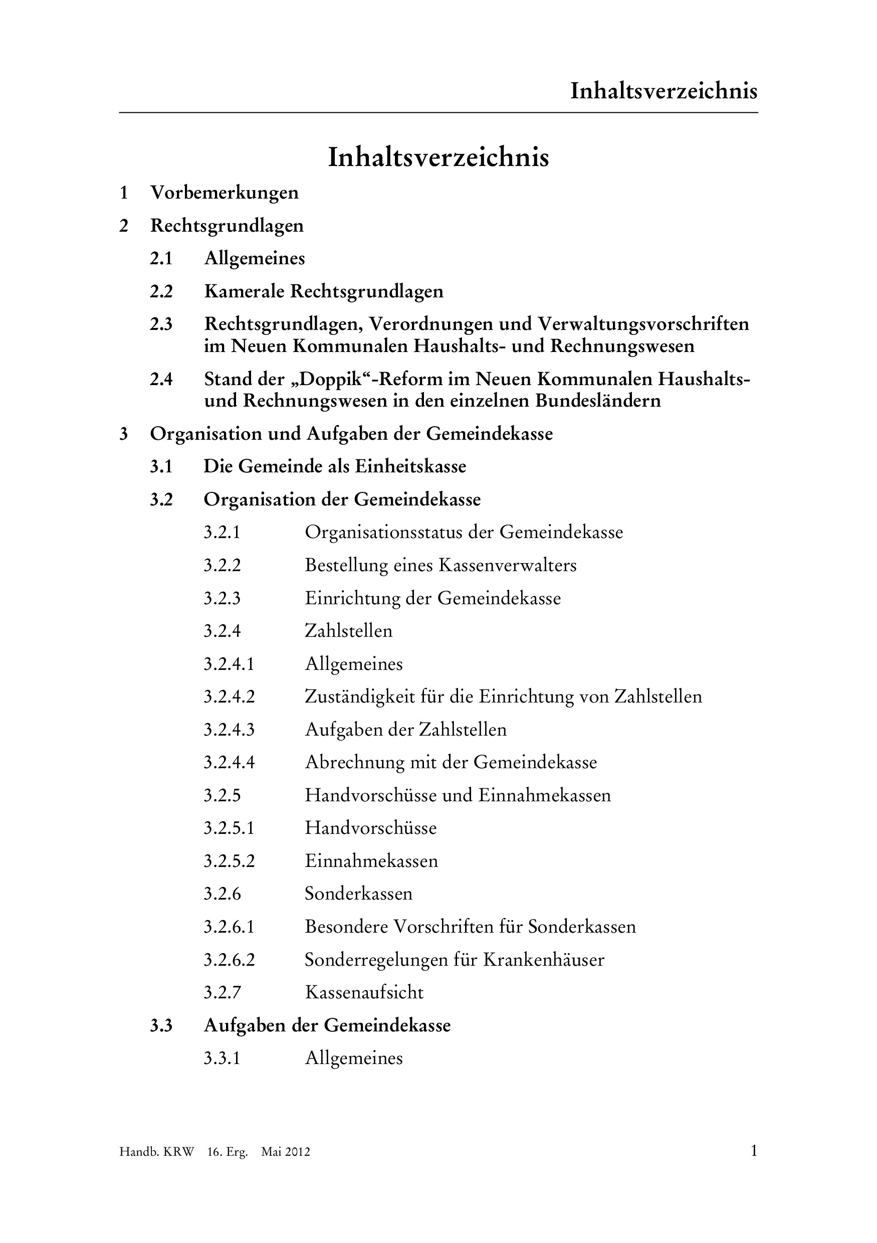 Handbuch für das Kassen- und Rechnungswesen - mit Fortsetzungsbezug