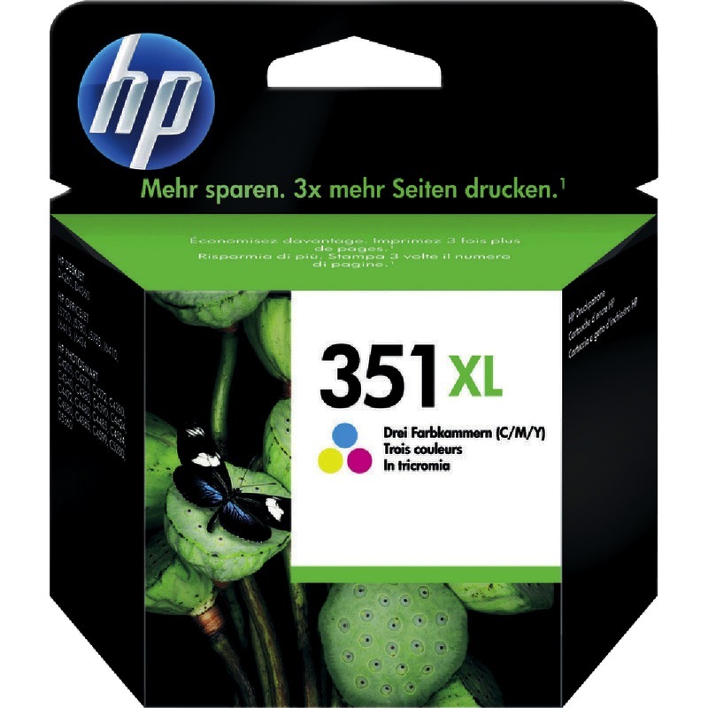 hp vivera Tintenpatrone CB338EE (Nr. 351XL), 3-farbig