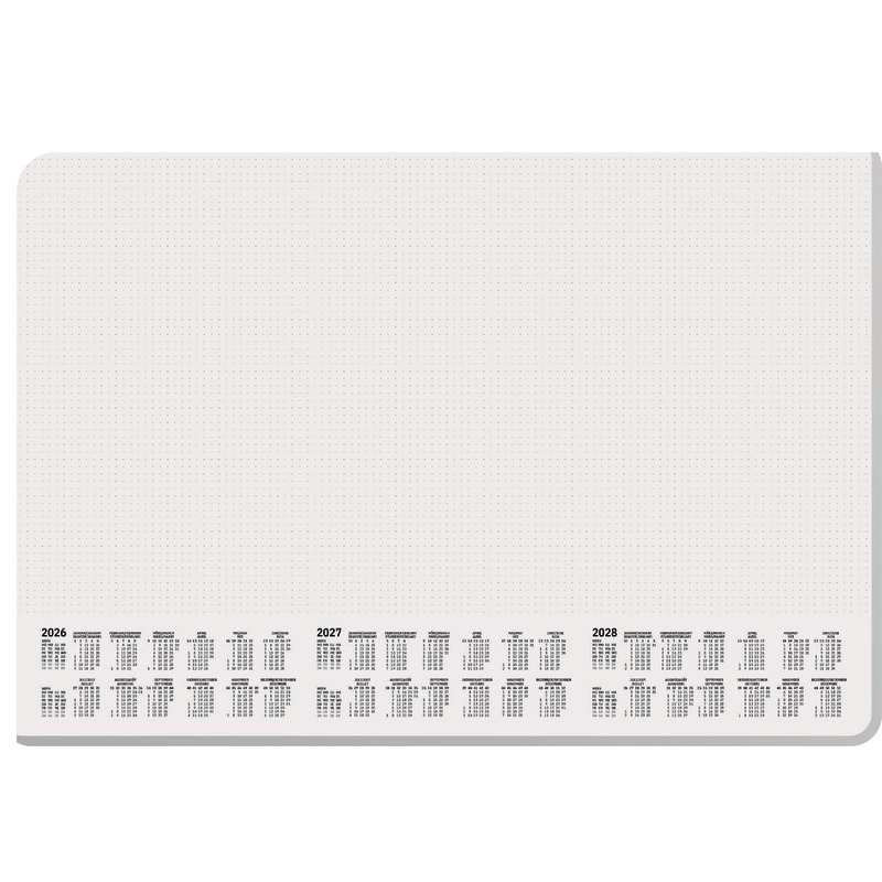 sigel Papier Schreibunterlage Dotted  H6301, DIN A2, mit 3-Jahres-Kalender 2026/ 2027/ 2028