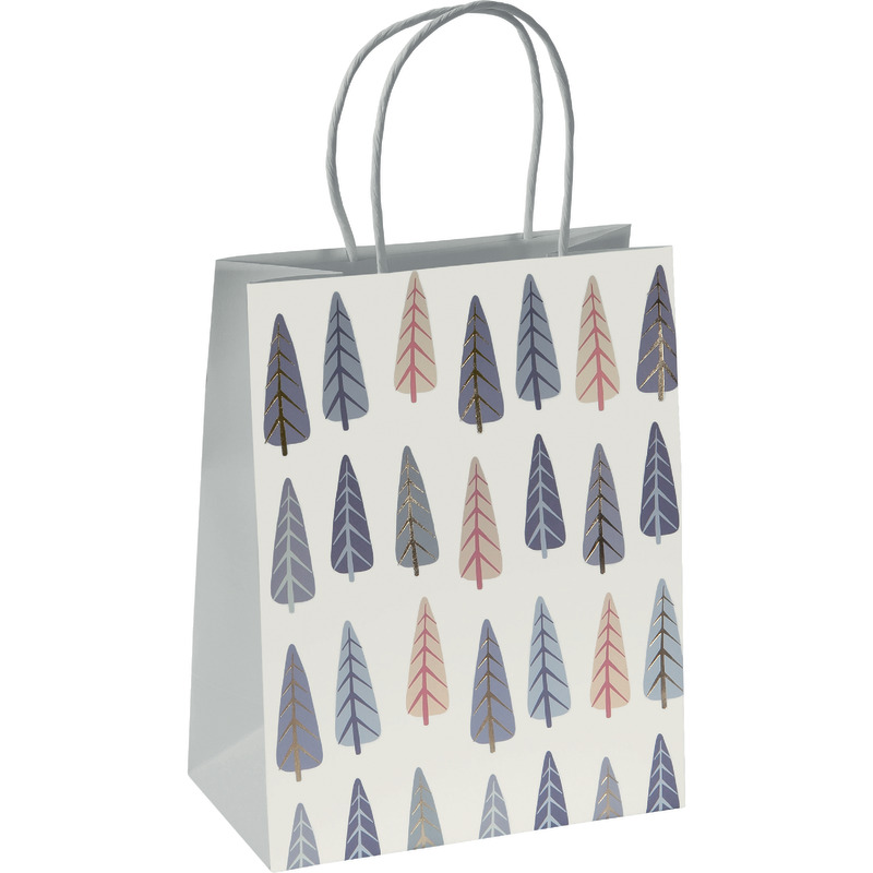 sigel Geschenktasche Pine trees, Small, Packung: 5 Stück