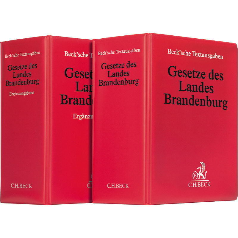 Gesetze des Landes Brandenburg, Haupt- und Ergänzungsband - ohne Fortsetzungsbezug
