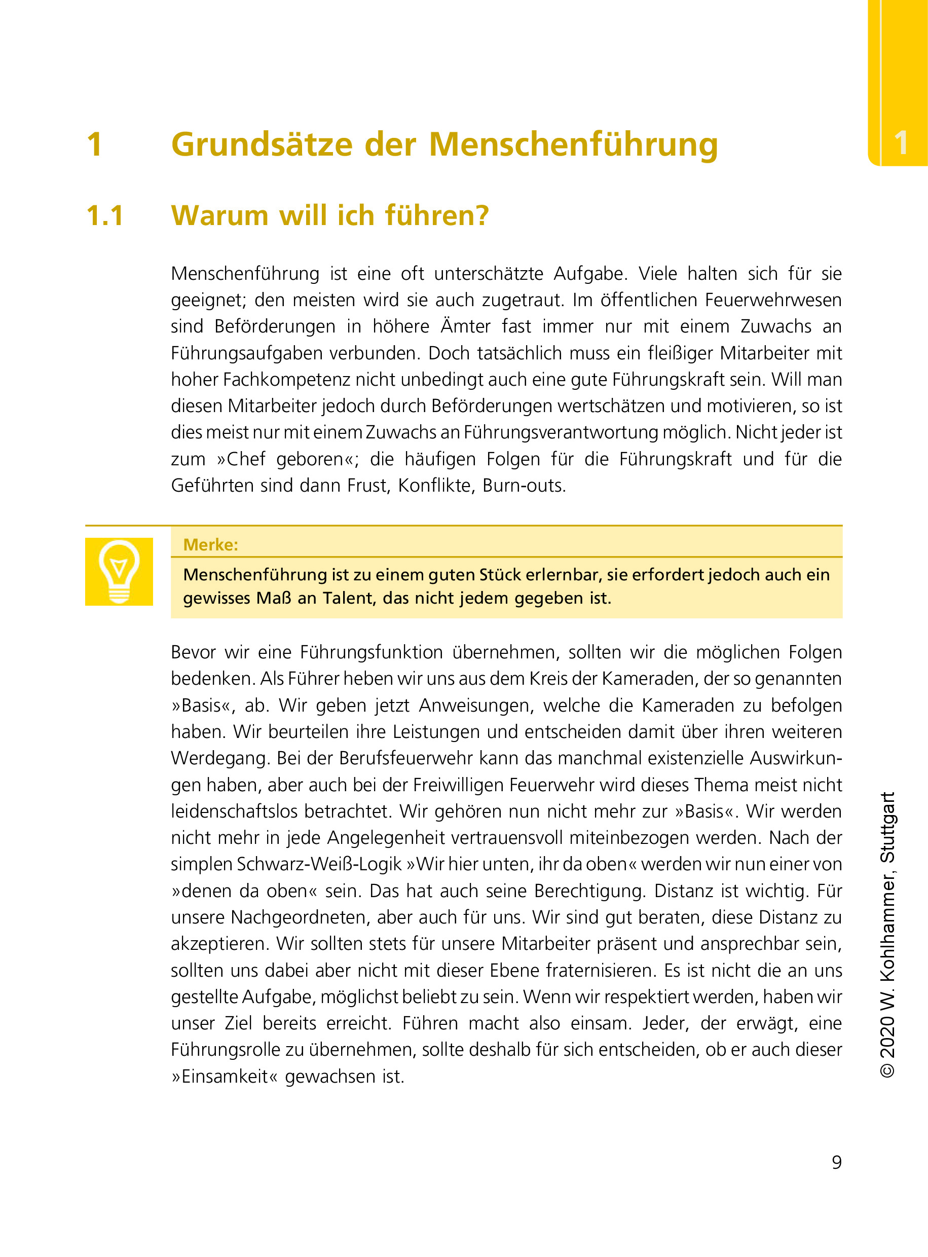 Fordern und Fördern - Führungspraxis für Feuerwehrleute