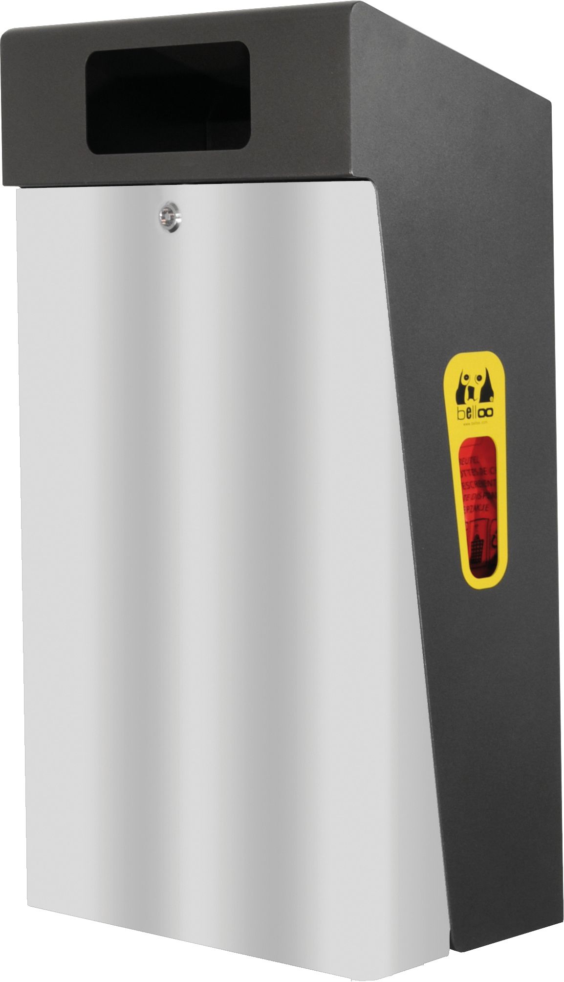 Hundetoilette belloo-combi-sevi 60, Edelstahl, 60 l, 400 Beutel