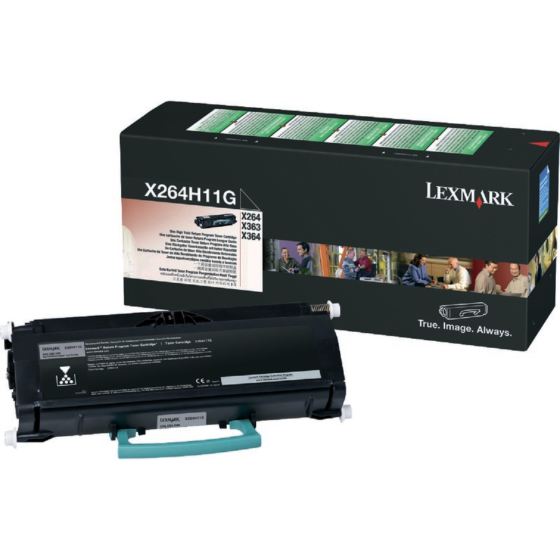 LEXMARK Toner X264H11, schwarz