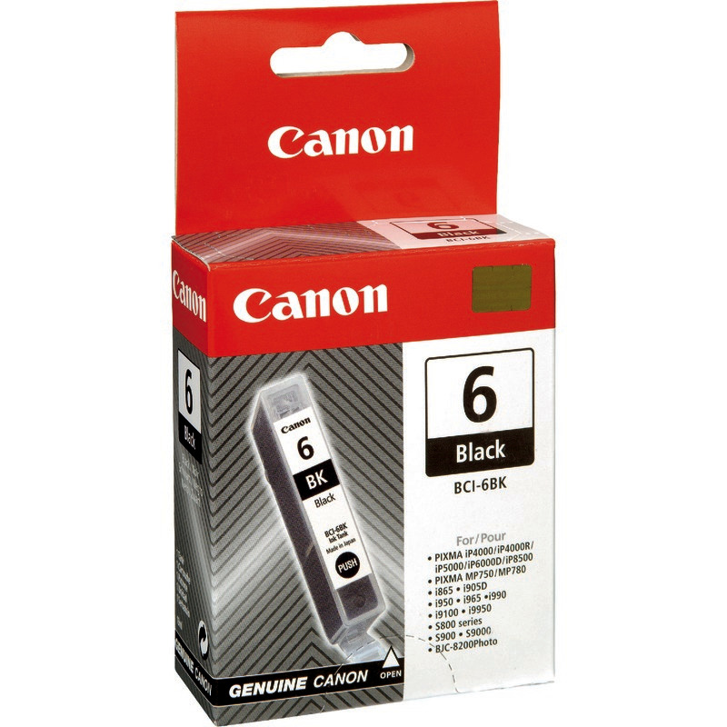 Canon Tintenpatrone BCI-6BK, schwarz