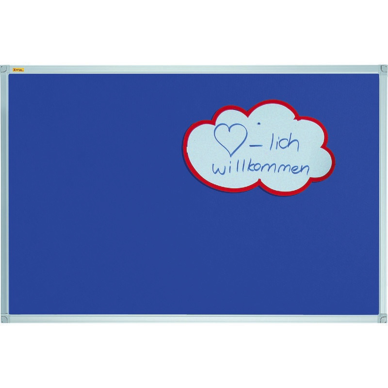 FRANKEN Filz-Pinntafeln X-tra! Line, B x H: 1.200 x 900 mm - blau