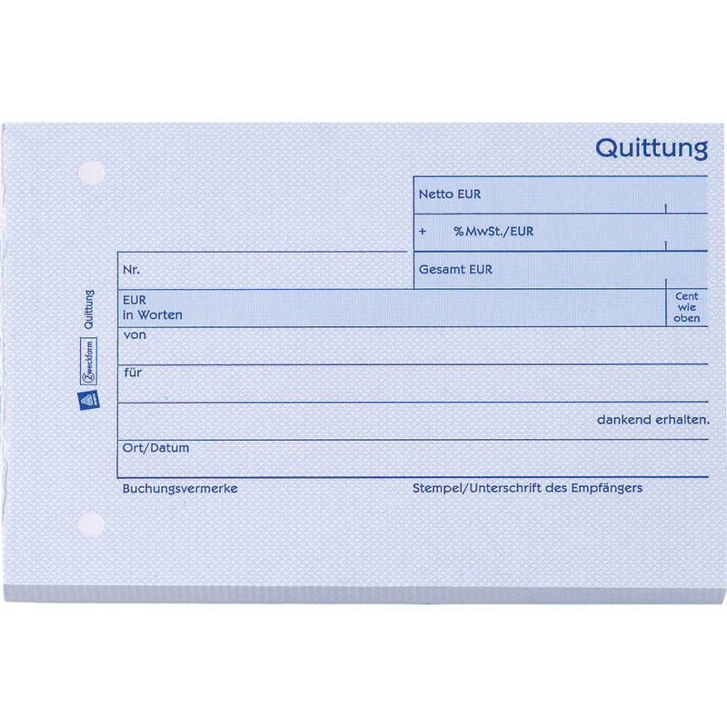 AVERY® Zweckform Quittung zzgl. MwSt. Nr. 306