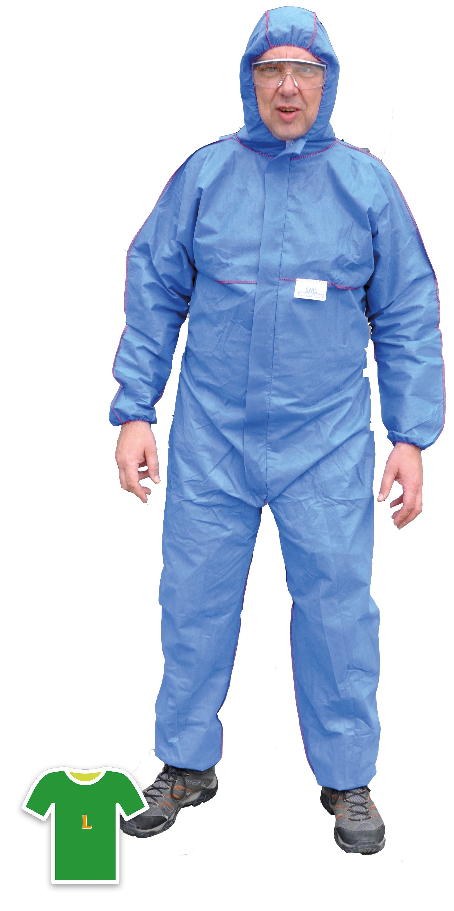 securesseSMS Overall, Schutzkategorie 3, blau, Gr. L