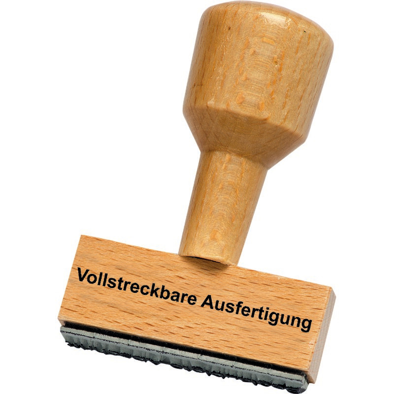 SoldanPlus Holzstempel Vollstreckbare Ausfertigung