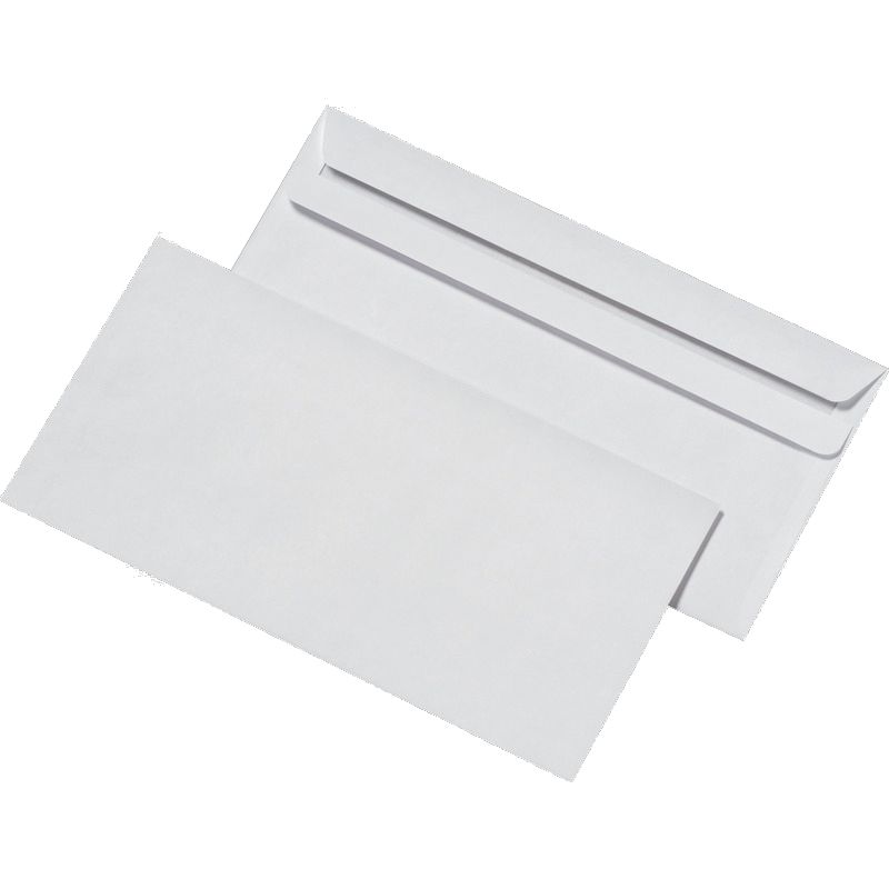 Briefhülle DIN lang, weiß, selbstklebend Briefhülle DIN lang, weiß, selbstklebend