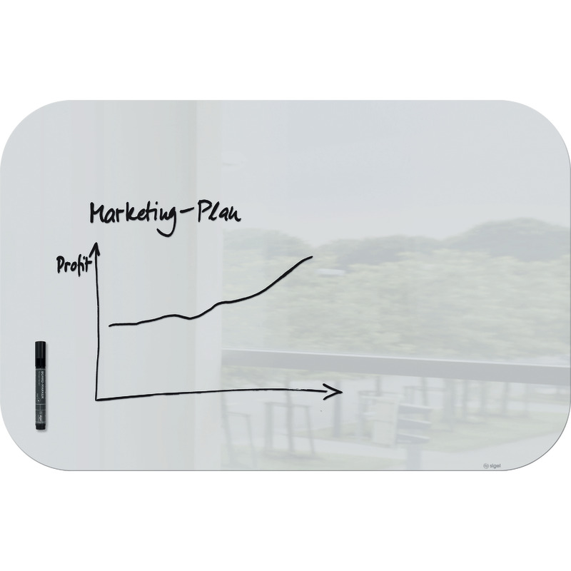 sigel Artverum Glas-Magnetboard GL303, 1.000 x 650 mm