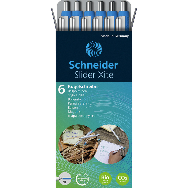 5 + 1 GRATIS! 6 SCHNEIDER Kugelschreiber Slider Xite XB