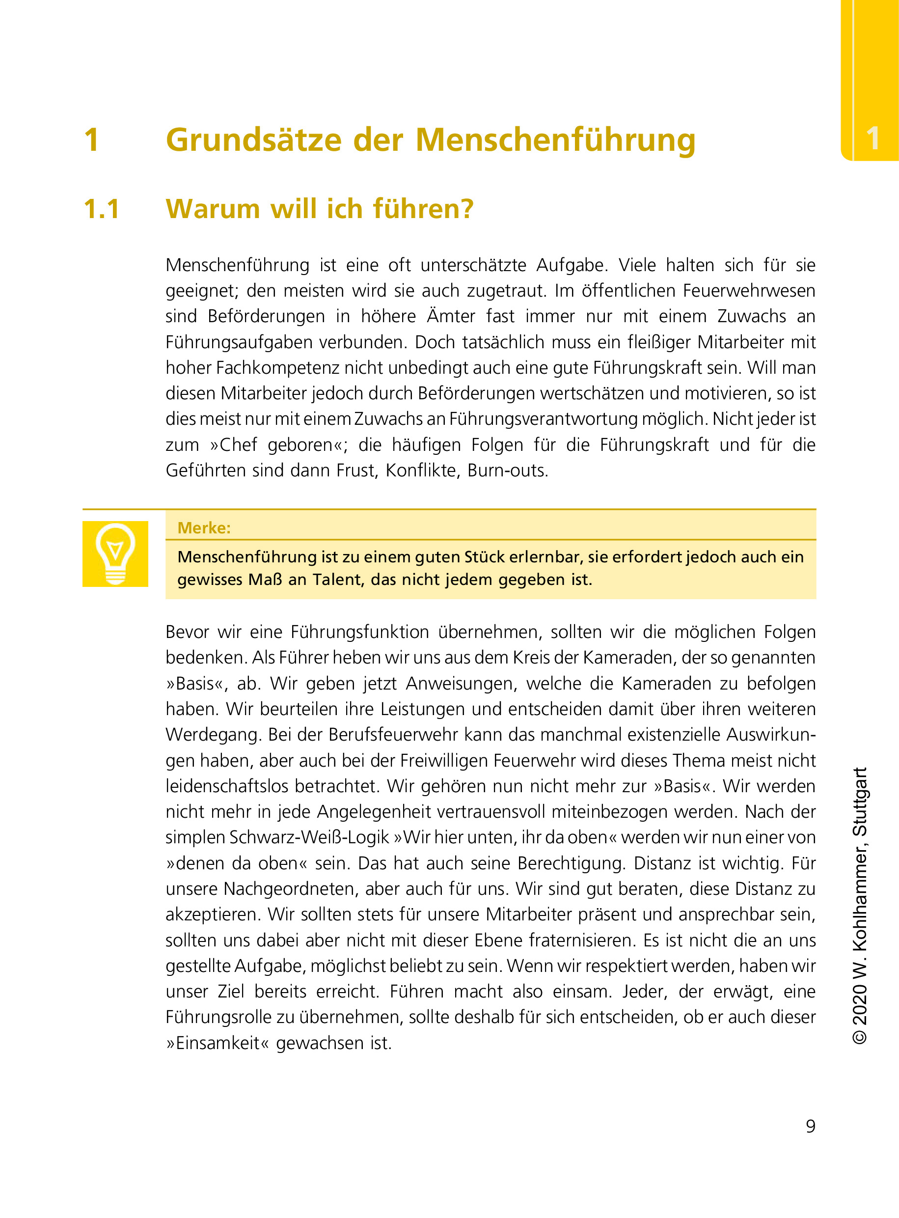 Fordern und Fördern - Führungspraxis für Feuerwehrleute