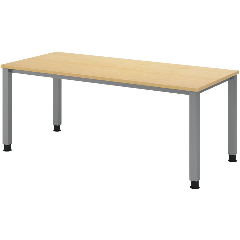 SoldanOffice Schreibtisch SONO, B x H x T: 1.800 x 685 – 810 x 800 mm - Ahorn-Dekor