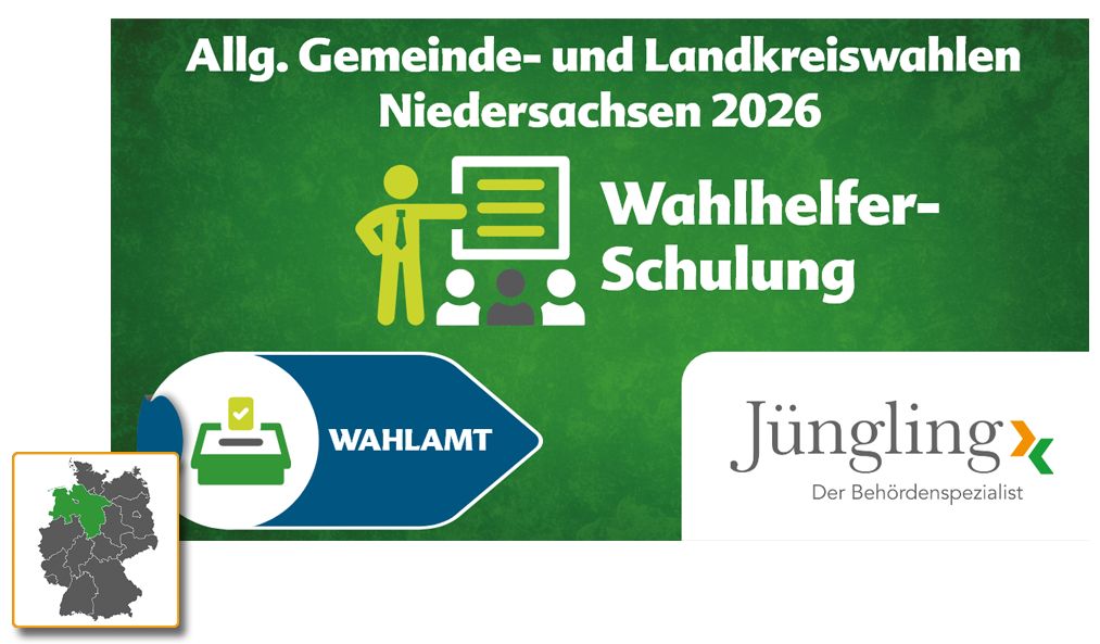 Digitaler Lernkurs Wahlvorstand/(Brief-)Wahlhelfer Allgemeine Gemeinde- und Landkreiswahlen Niedersachsen 2026, Einzelplatz-Lizenz
