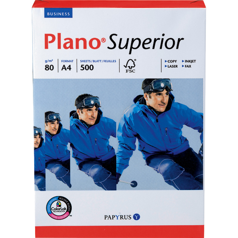 PAPYRUS Kopierpapier Plano® Superior, DIN A4, 80 g/m², 2-fach gelocht