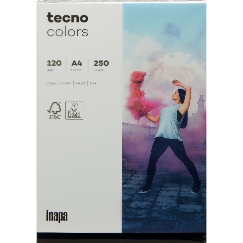 Kopierpapier tecno® colors, DIN A4, 120 g/m², Pack: 250 Blatt - naturweiß