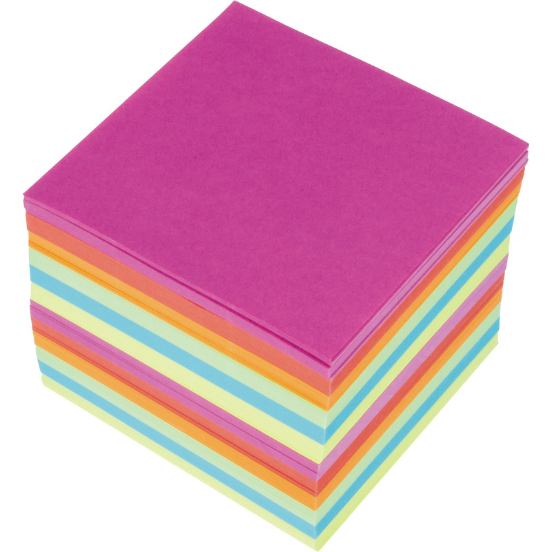 Kangaro® Notizzettel Nachfüllpack 90x90mm, farbig - farbig sortiert