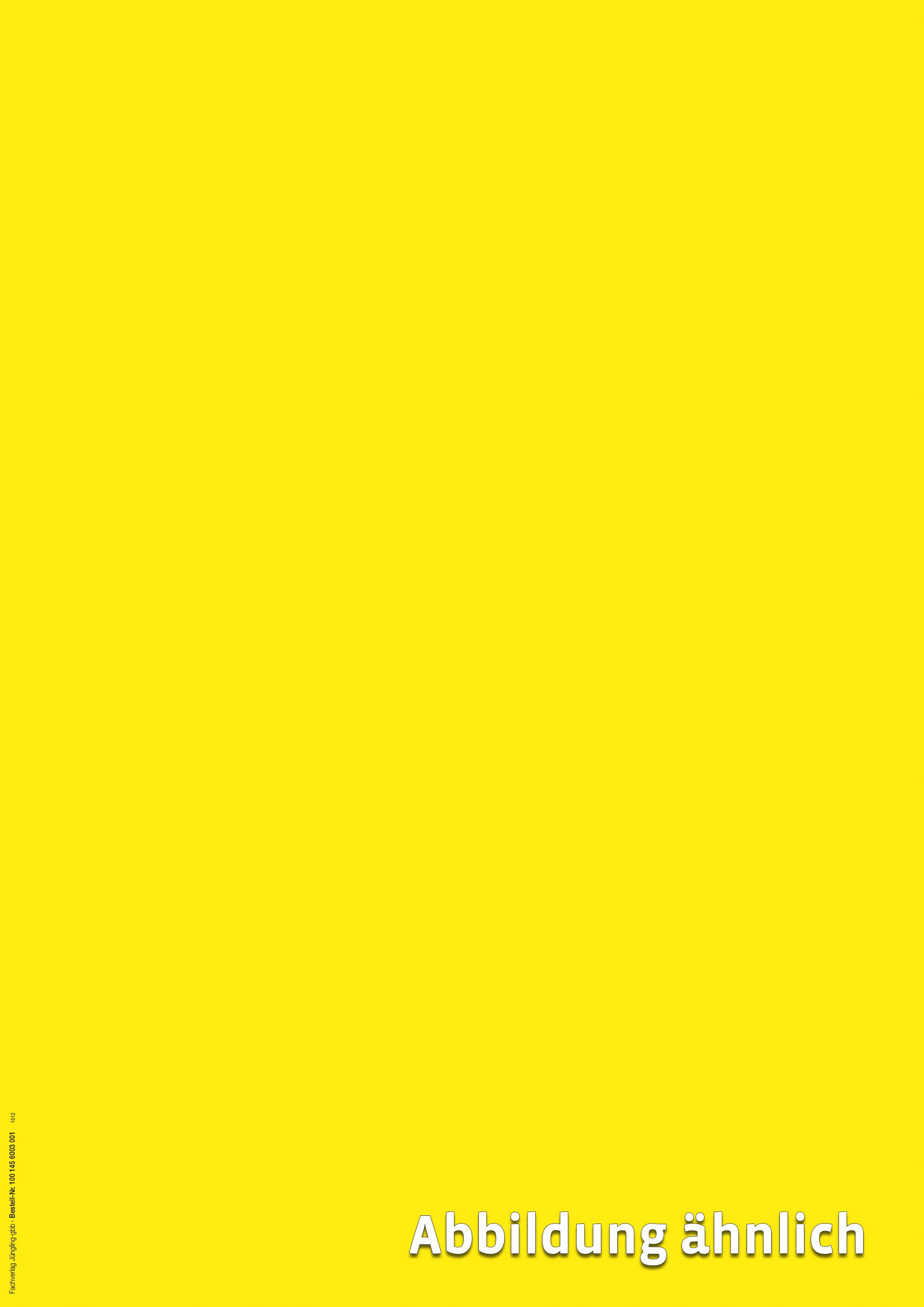 Blanko-Papier für Erlaubnisurkunden, A4, gelb