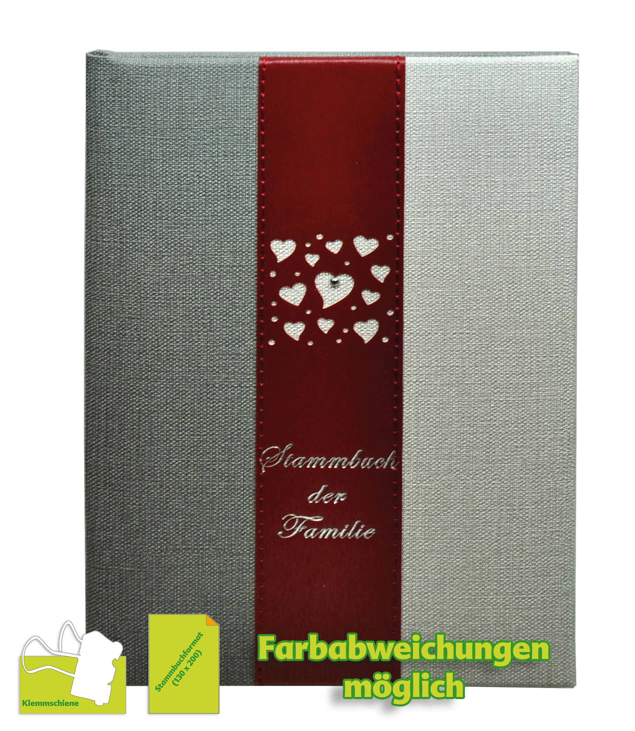 Stammbuch ROSANNA mit Klemmschiene