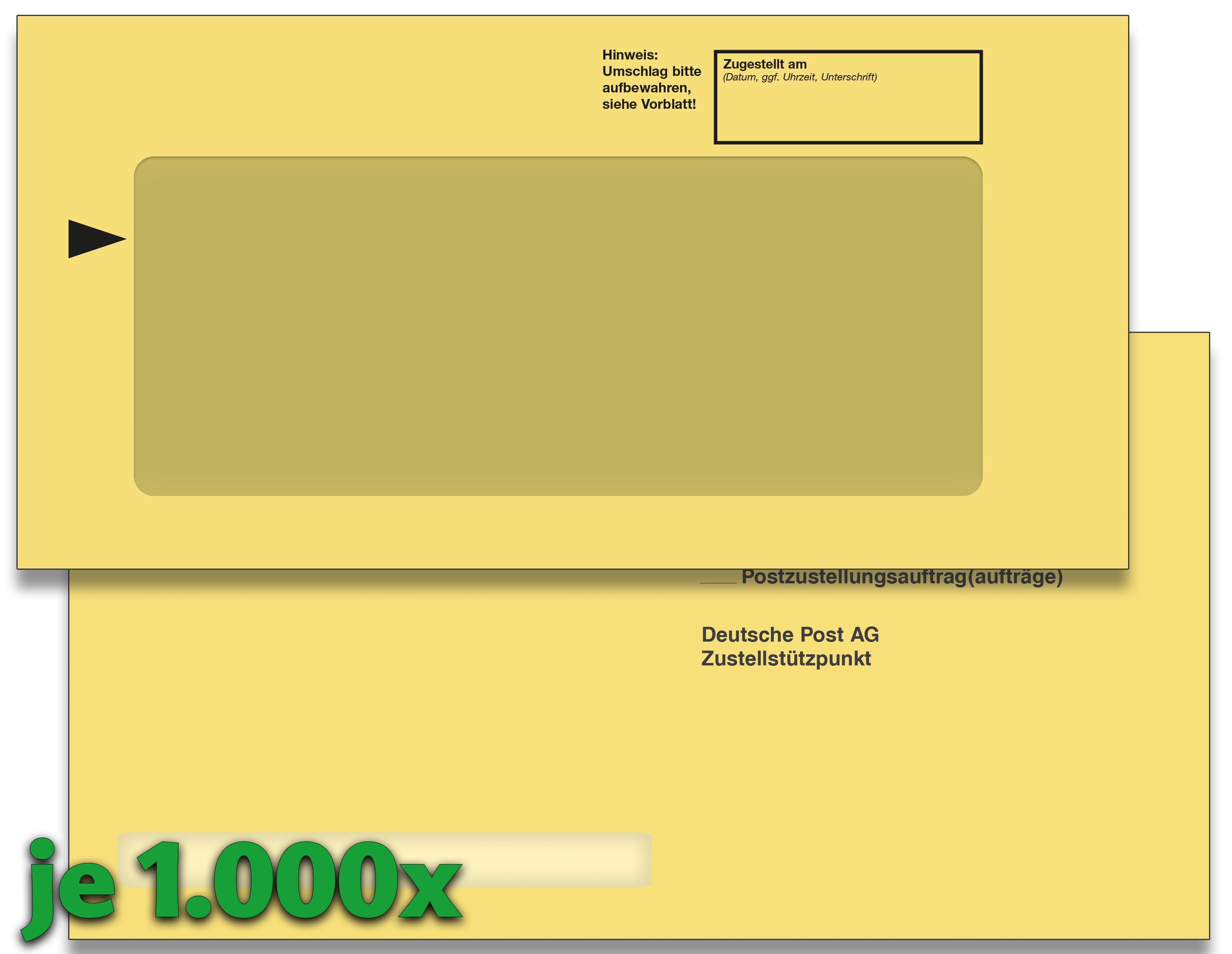 Gerichtsvollzieher Zustellungs-Paket für EDV-Verfahren