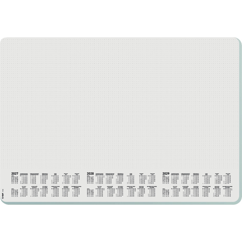 Sigel Papier Schreibunterlage Dotted  H7301, DIN A2, mit 3-Jahres-Kalender 2027/ 2028/ 2029