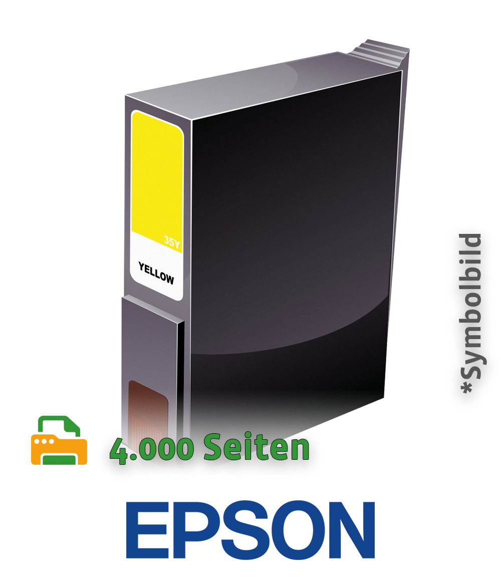 Tintenpatrone EPSON WF-5xxx Series Ink Cartridge XXL Yellow , 4000 Seiten, (C13T789440)